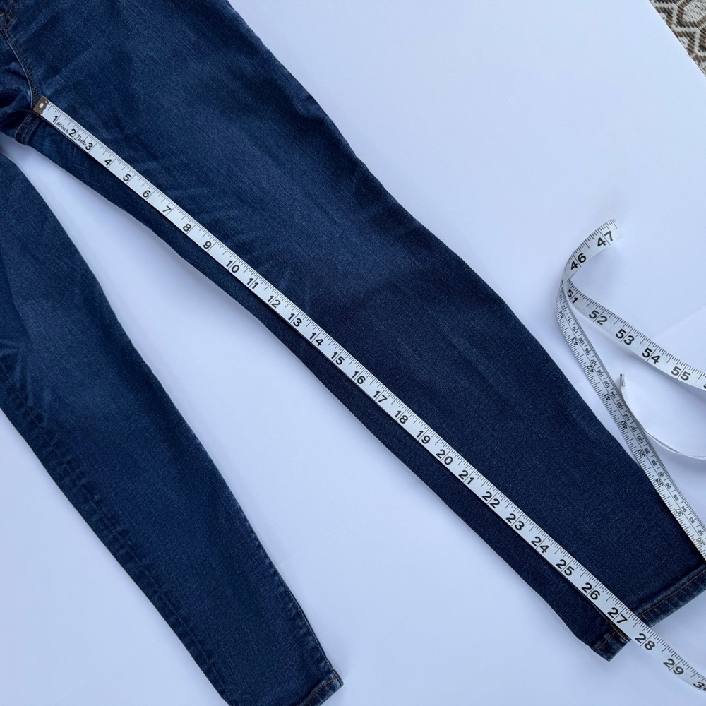 Woman’s J.Crew High Rise Toothpick Denim Jeans Size 30w x 28 Inseam​​ - Picture 6 of 9